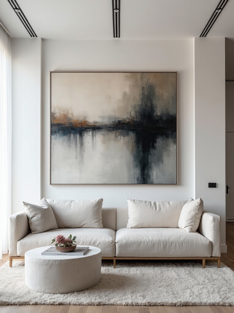 minimalist spaces highlight artwork