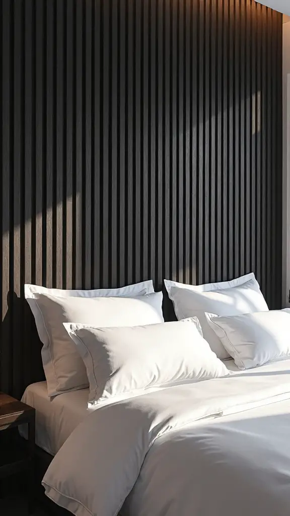 modern wood slat paneling