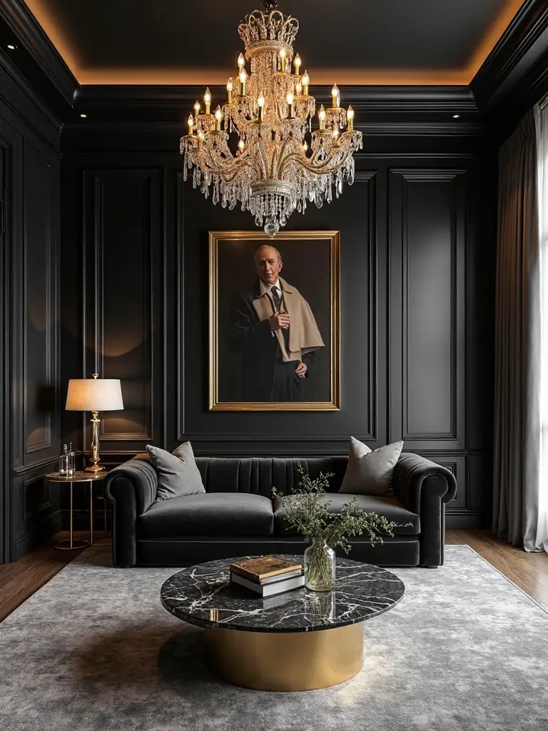 moody glamour elegantly balanced