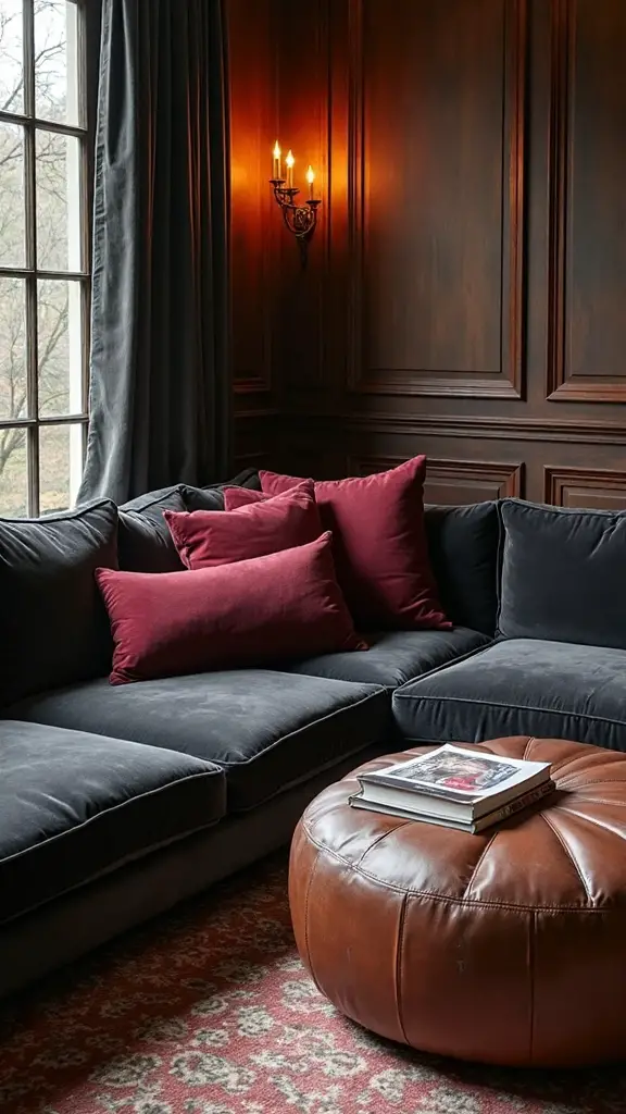 moody luxurious cozy inviting