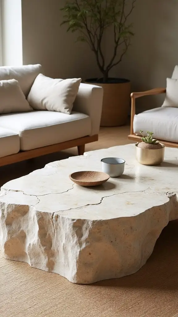 natural sculptural japandi tranquil
