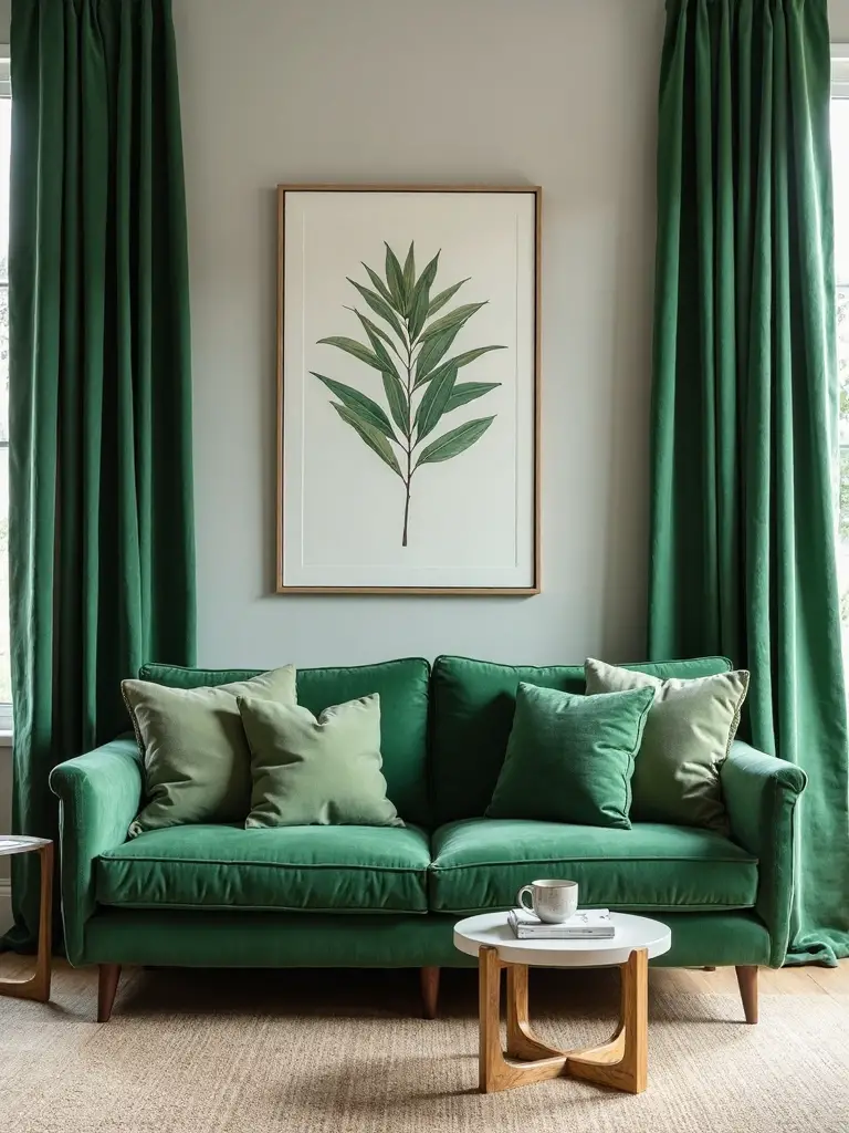 nature inspired layered greens