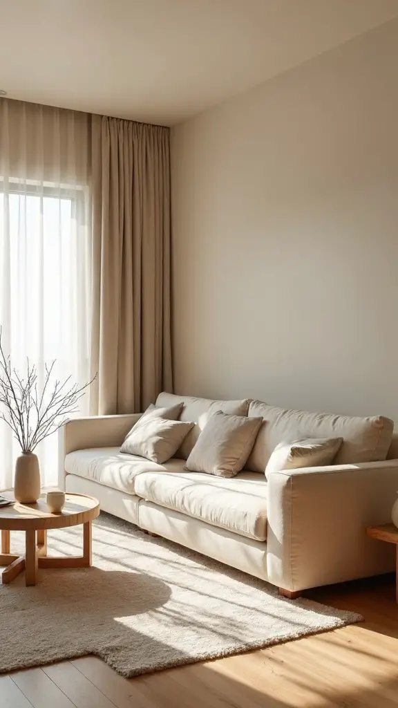 neutral serene minimalist japandi sanctuary