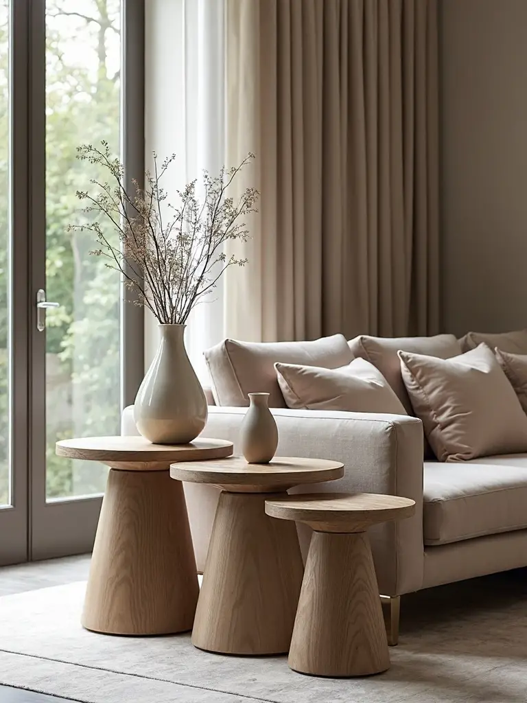 odd numbered groupings create intentional vignettes