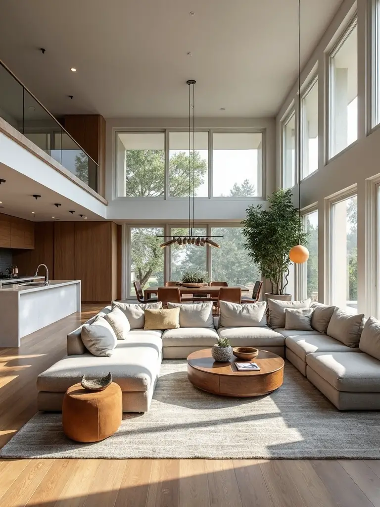 open spacious connected flexible