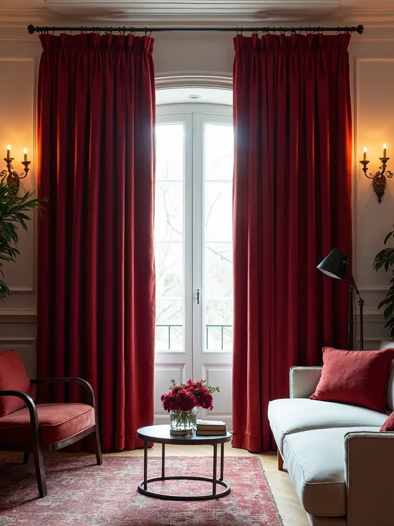 opulent luxurious room darkening velvet curtains