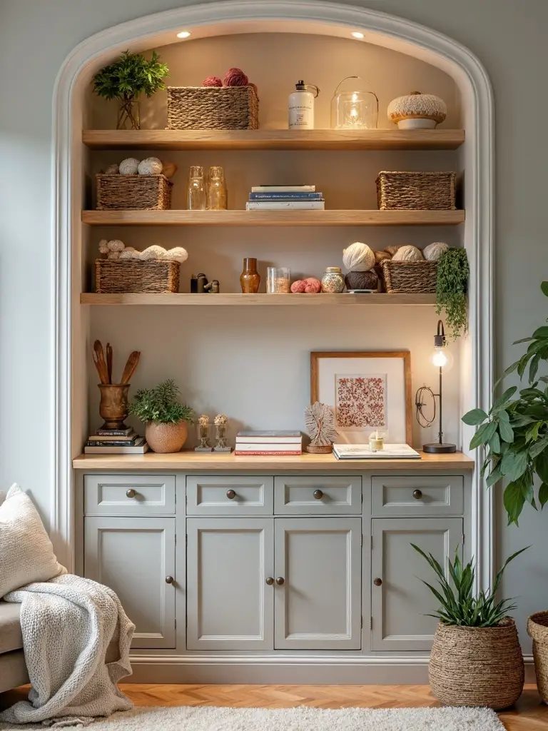 organized craft haven for creativity