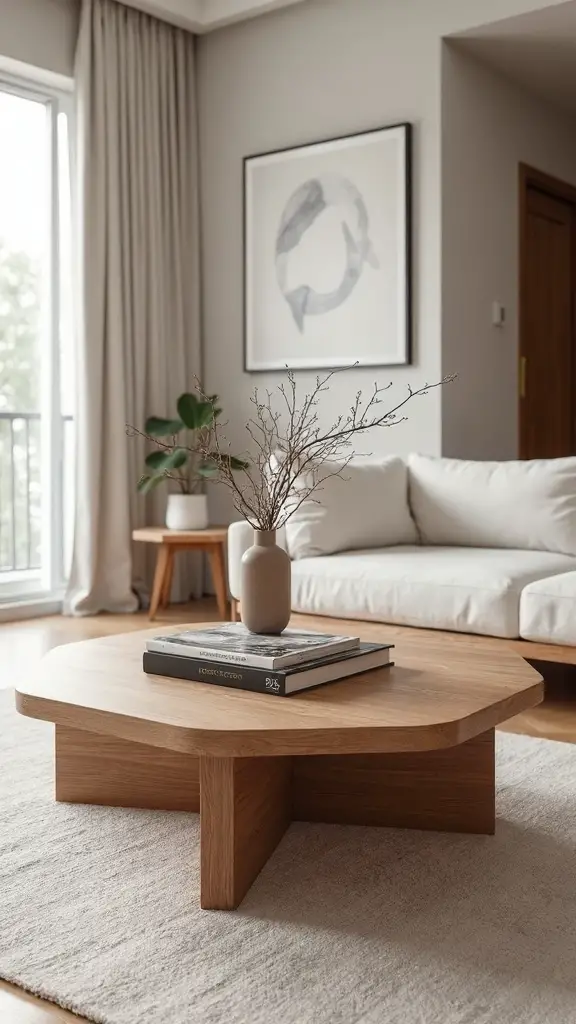organized functional layered minimalist coffee tables