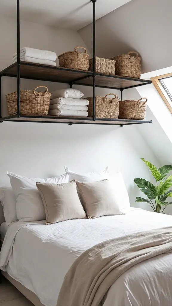 organized overhead attic storage solutions