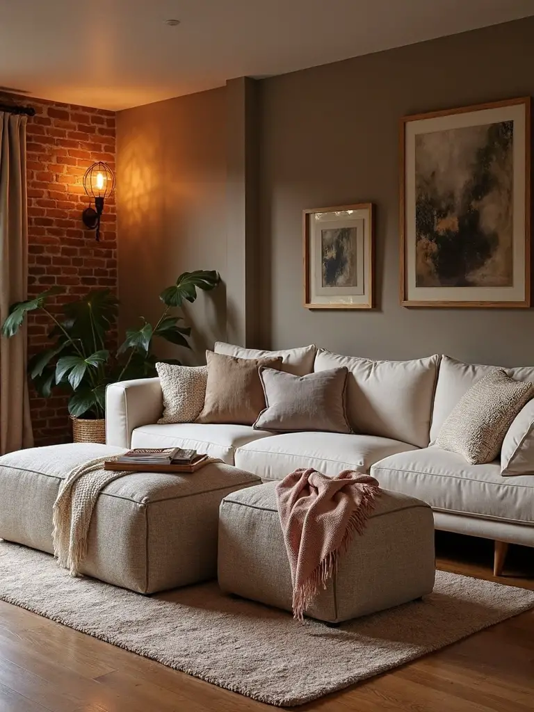 organized versatile hidden storage ottoman seating