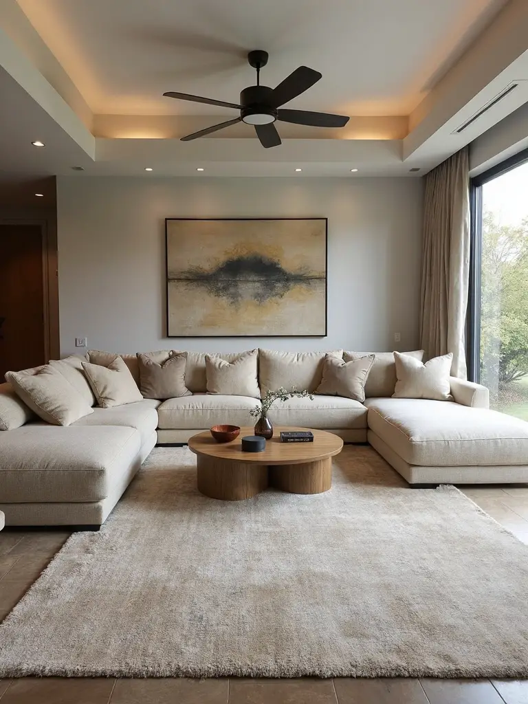 oversized furnishings for spacious rooms
