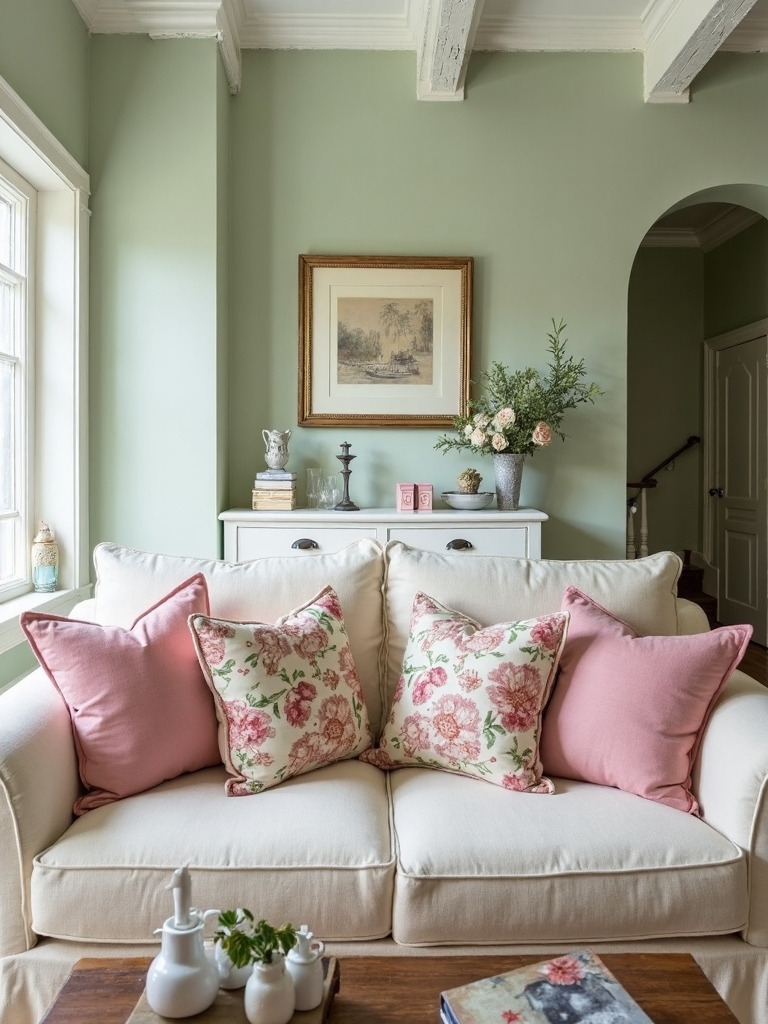 pastel cottage living room harmonious sanctuary
