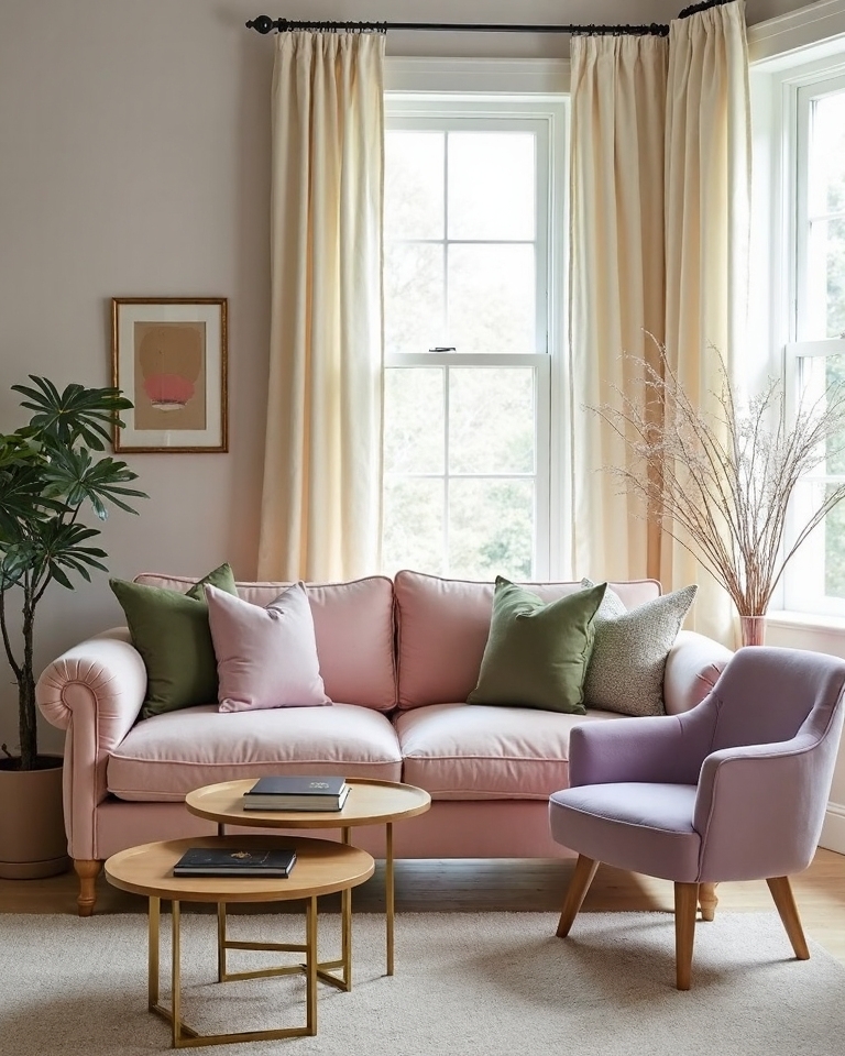 20 Pastel Living Room Ideas That Add Soft, Elegant Touches