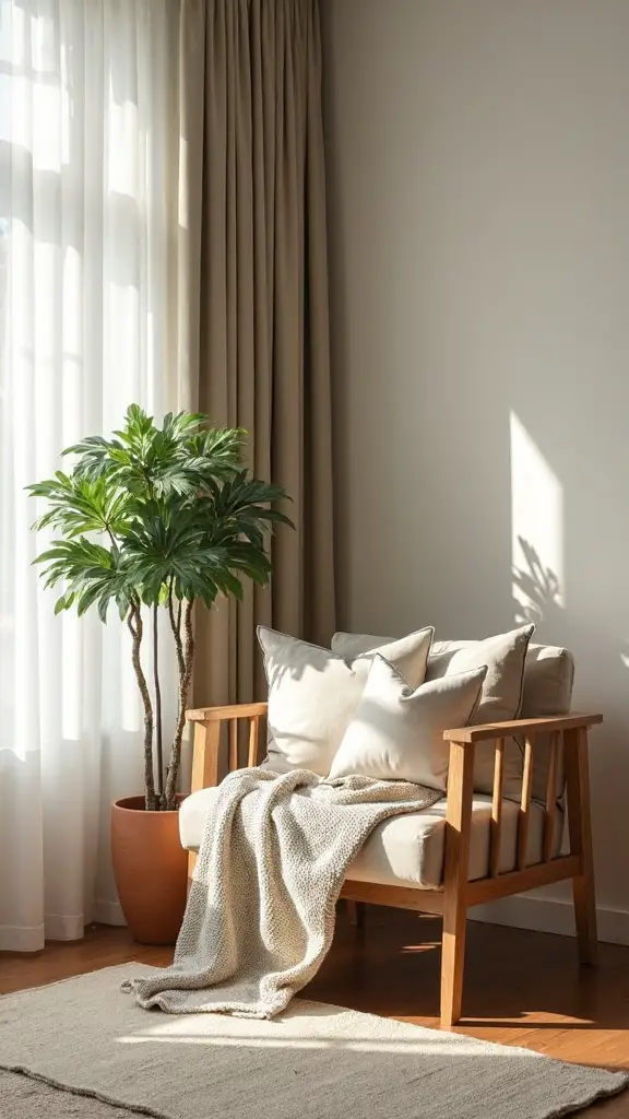 peaceful botanical reading sanctuary