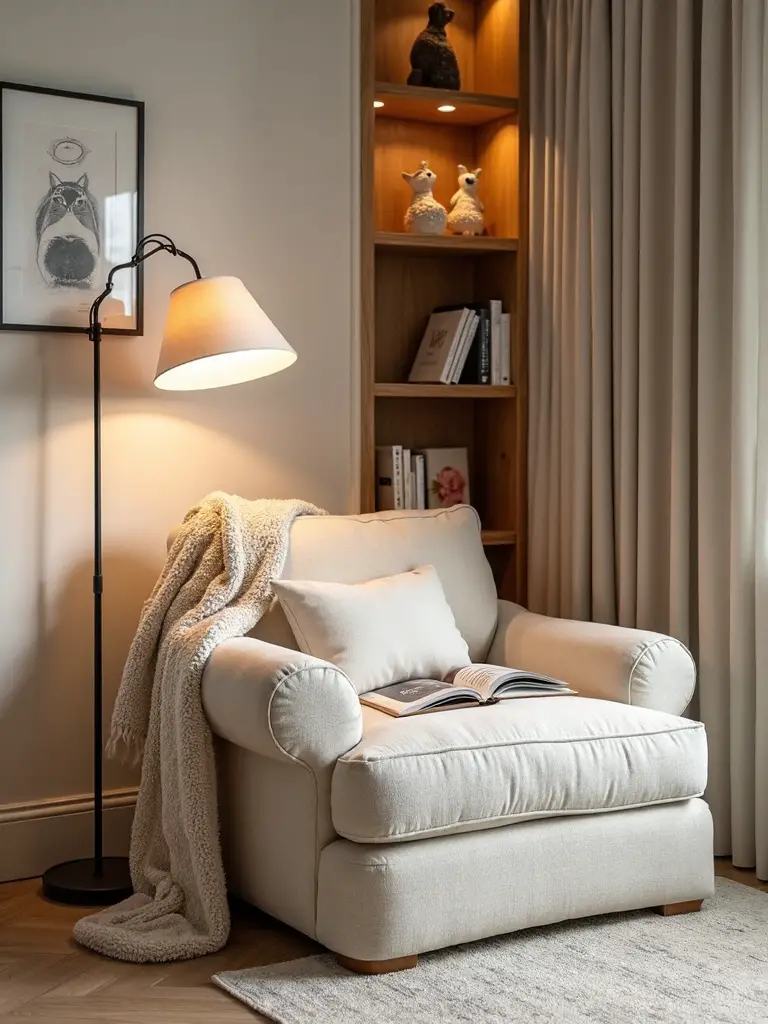 peaceful inviting personalized reading sanctuary