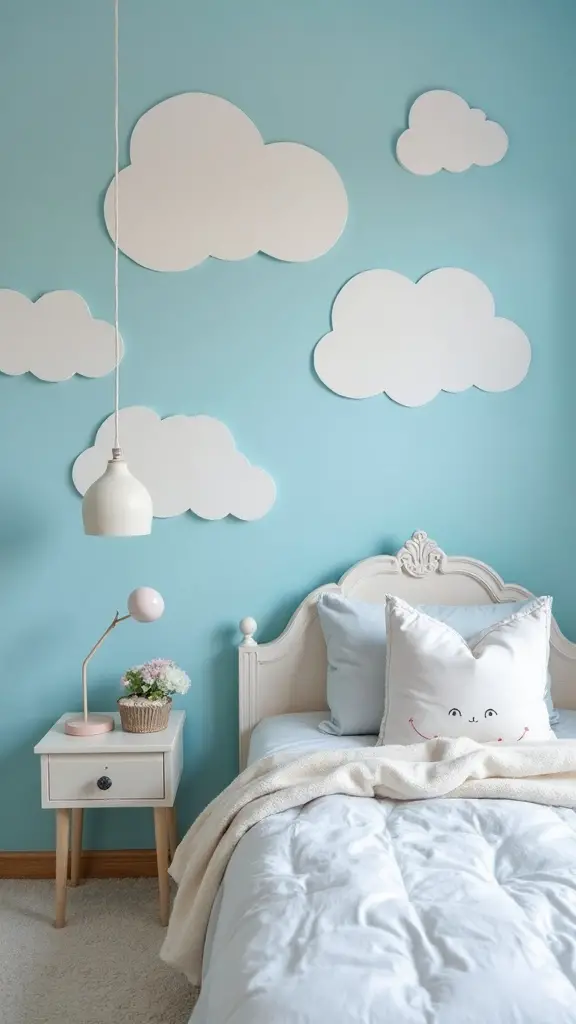 peaceful relaxing effortless cloud wall decals
