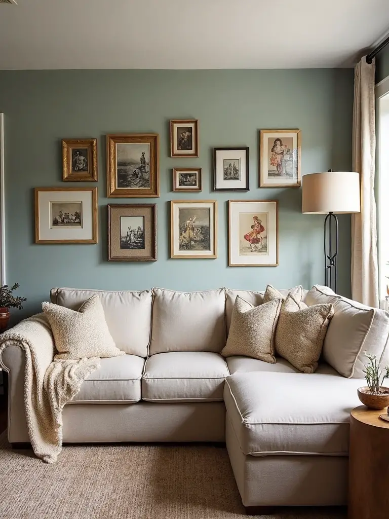 personal curated gallery display