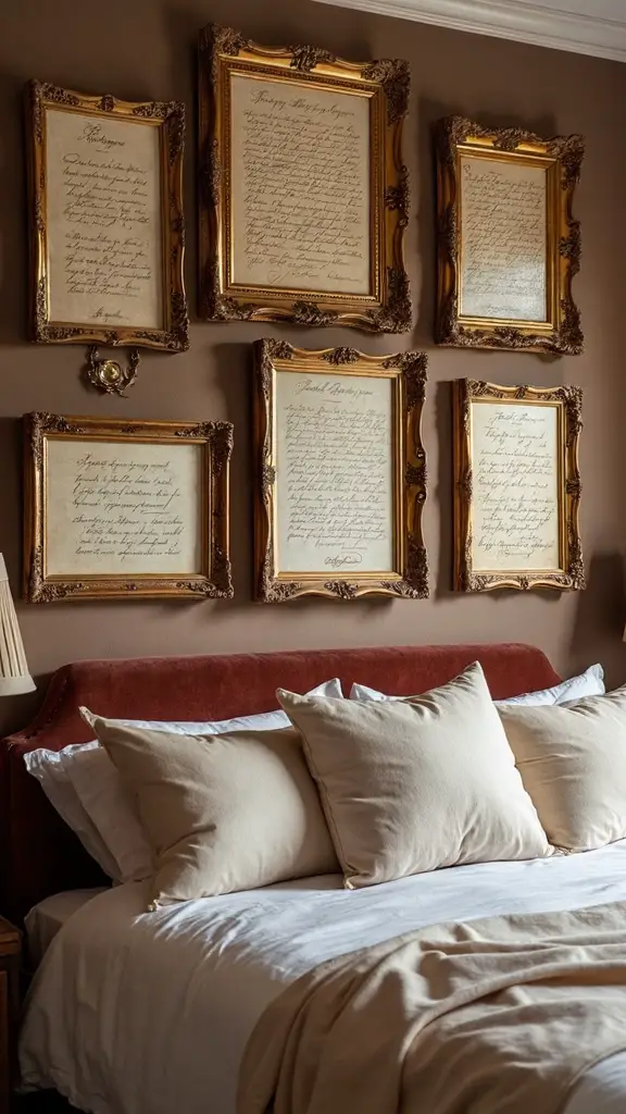personalized romantic bedroom wall art