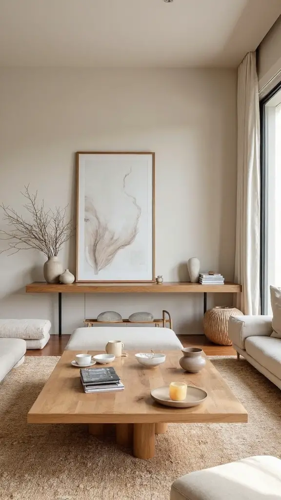 refined natural wood coffee tables