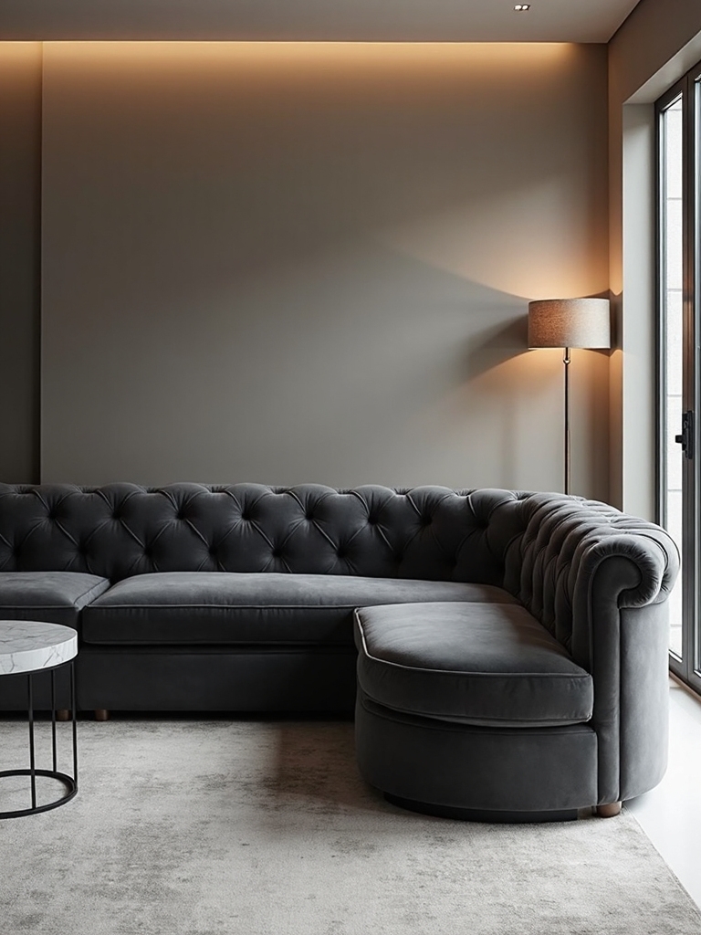 refined yet contemporary chesterfield sofa design