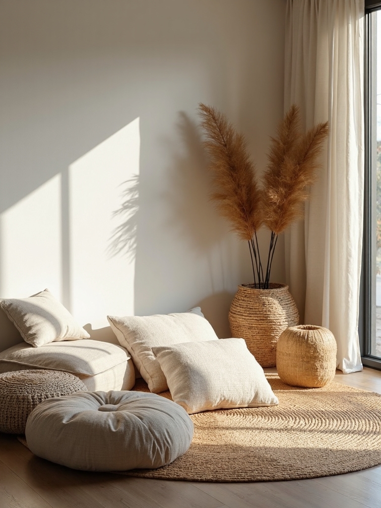 relaxed intimate grounded seating arrangements
