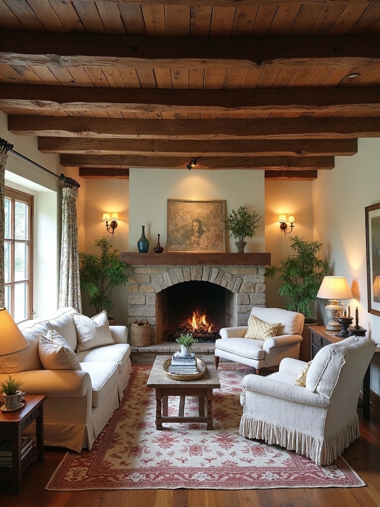 rustic cottage living room charm