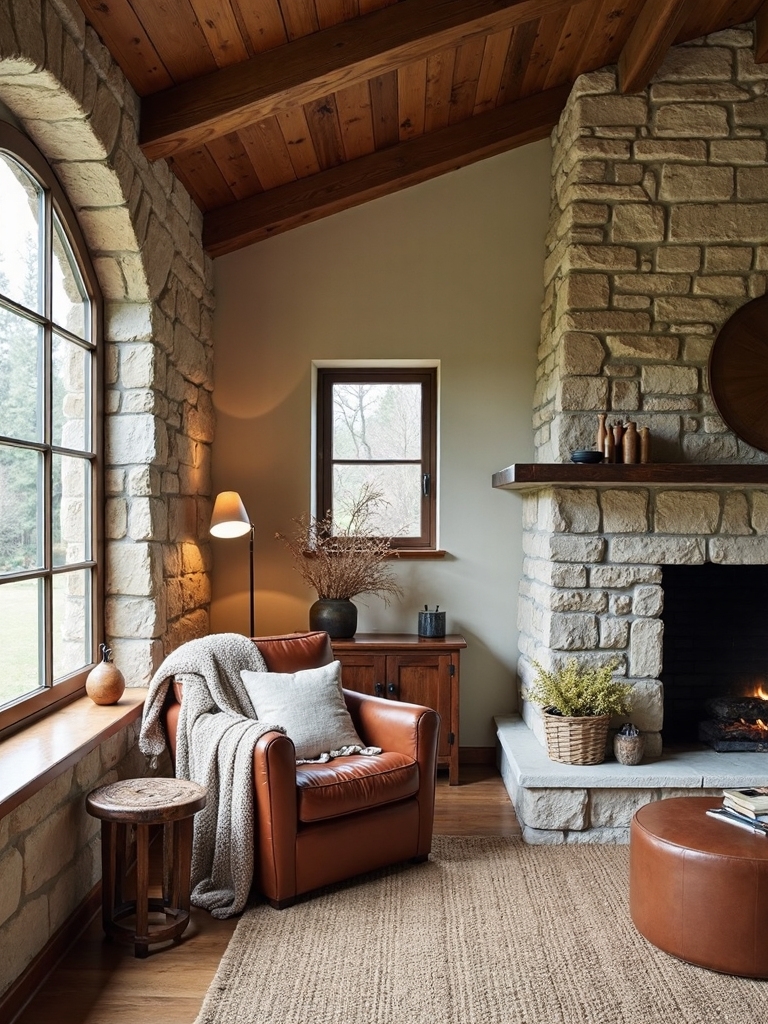 rustic cottage living room sanctuary