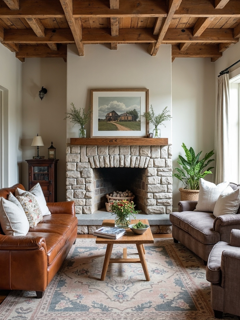 rustic cozy welcoming farmhouse charm