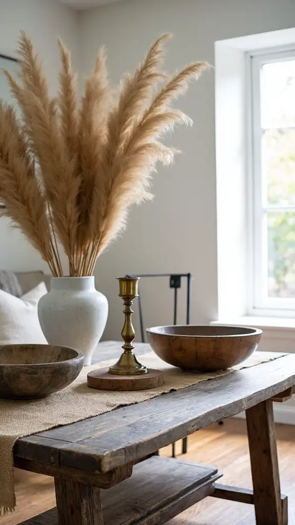 rustic farmhouse coffee table decor