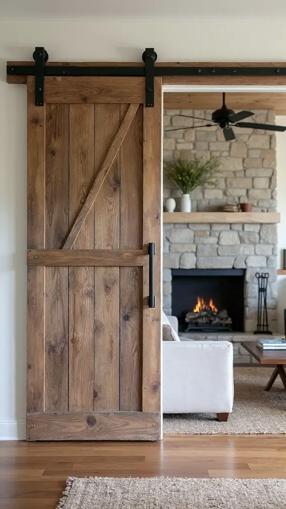 rustic functional farmhouse focal point