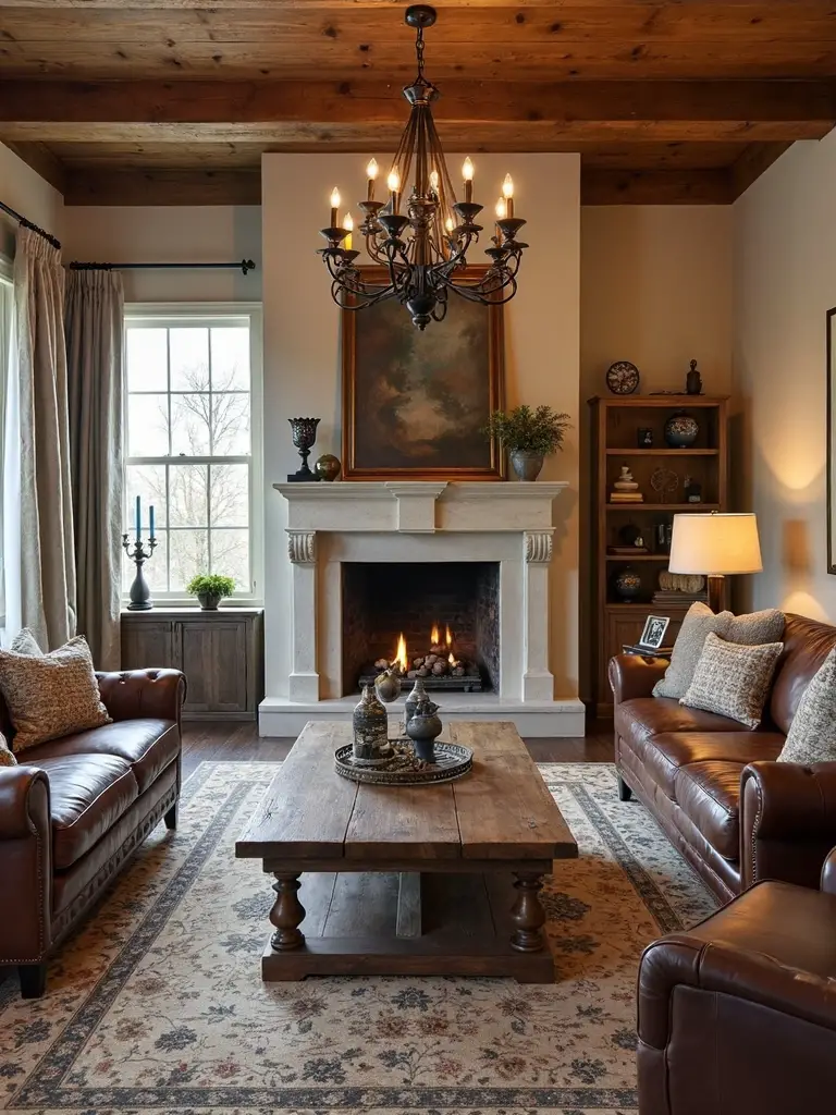 rustic industrial elegant cozy