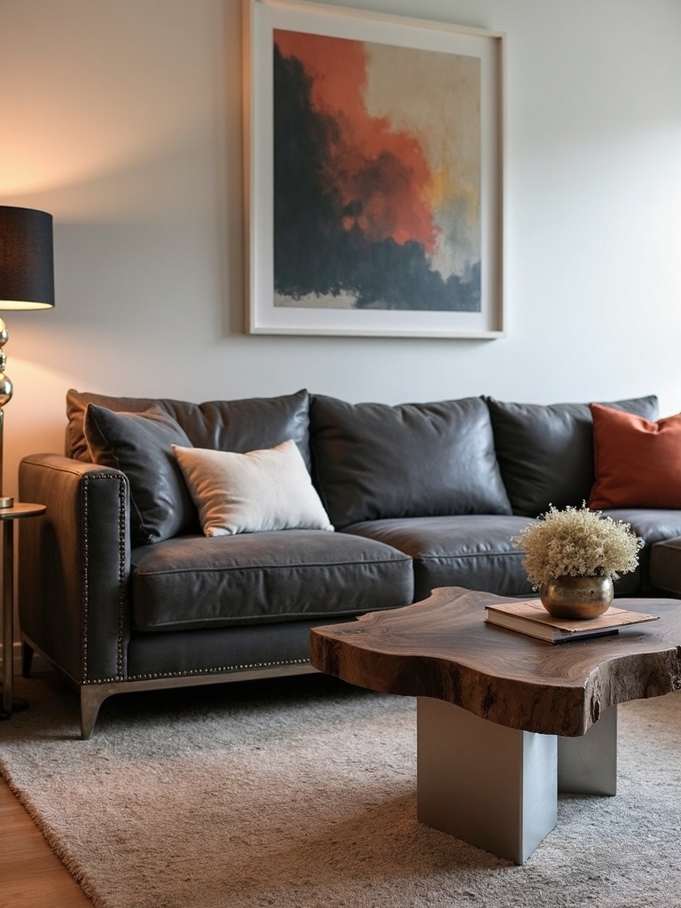 rustic modern furniture details