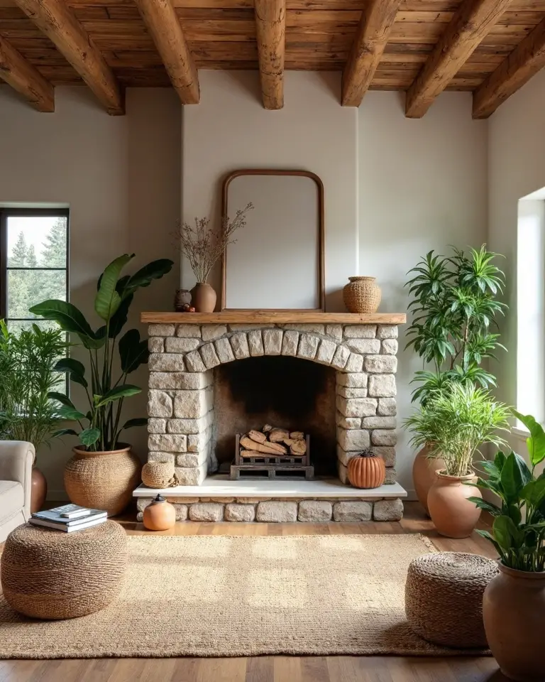 18 Primitive Living Room Ideas That Bring Nature Indoors
