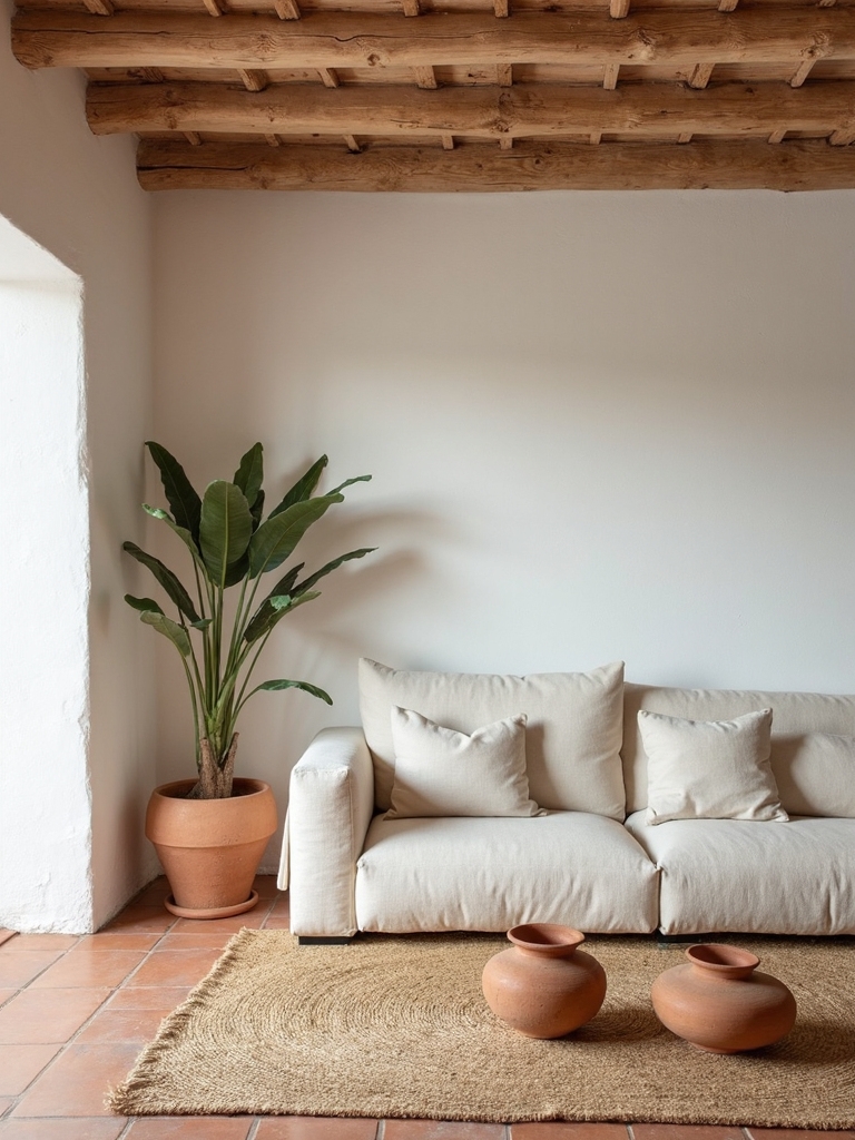 rustic spanish minimalist living sanctuary