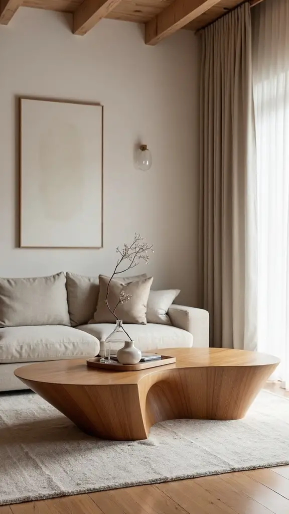 sculptural organic harmonious minimalist