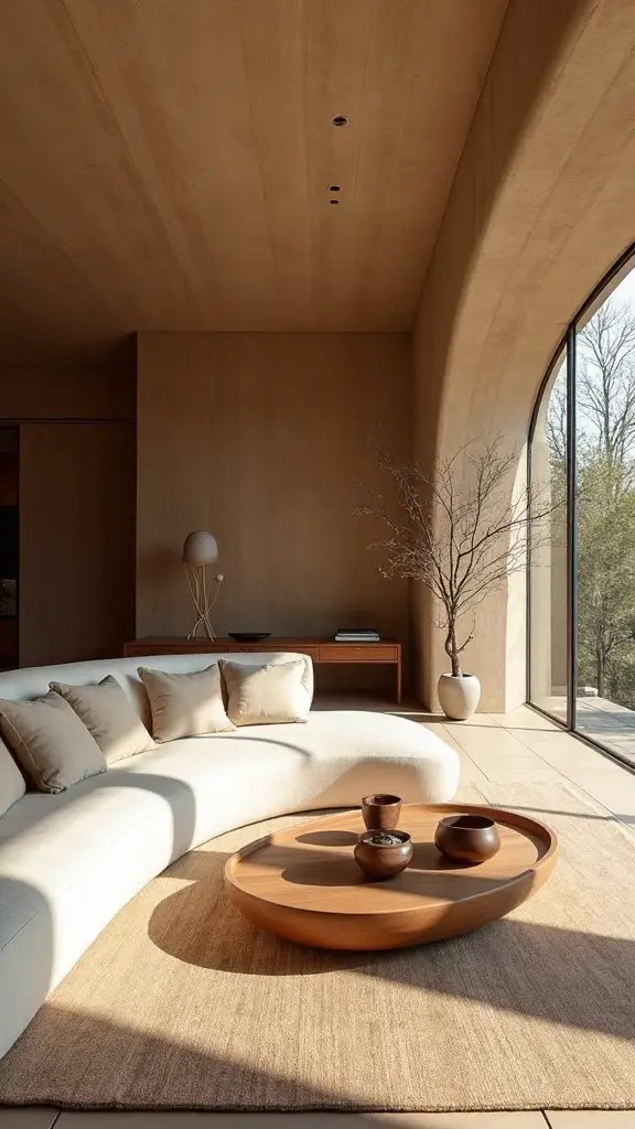 sculptural organic minimalist natural curves
