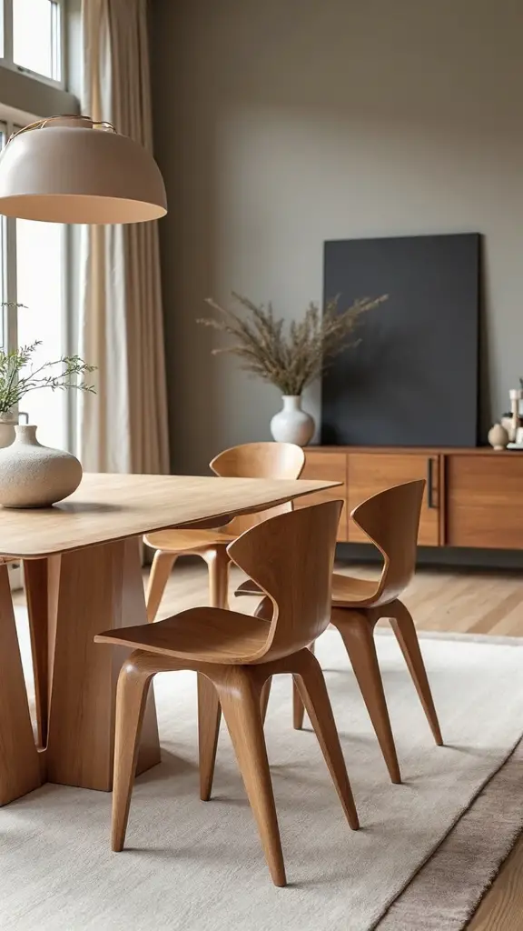 sculptural transitional balanced nature inspired