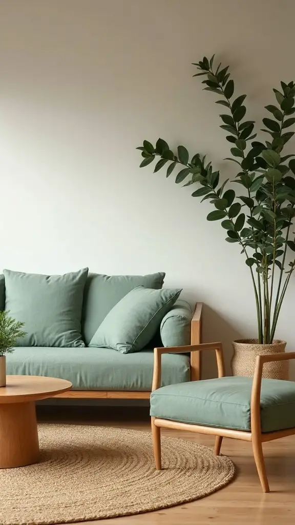 seamless natural wood japandi integration