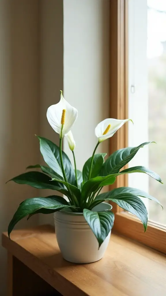 serene balanced minimalist window sill