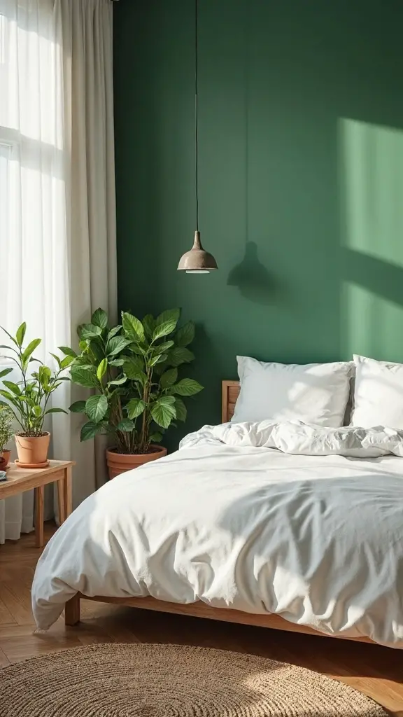 serene basil green wall oasis