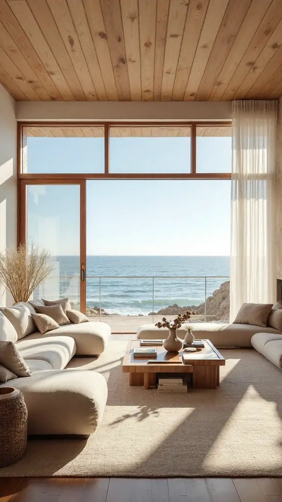 serene coastal japandi tranquil