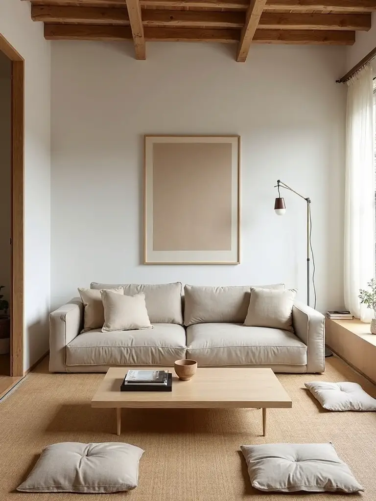 serene contemplative minimalist tranquil