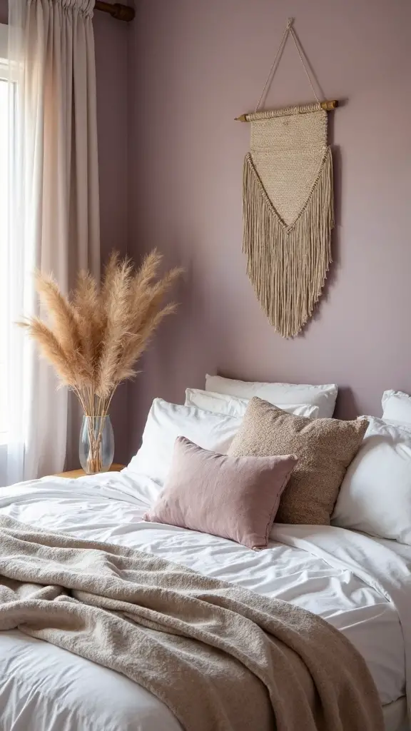 serene minimalist mauve boho