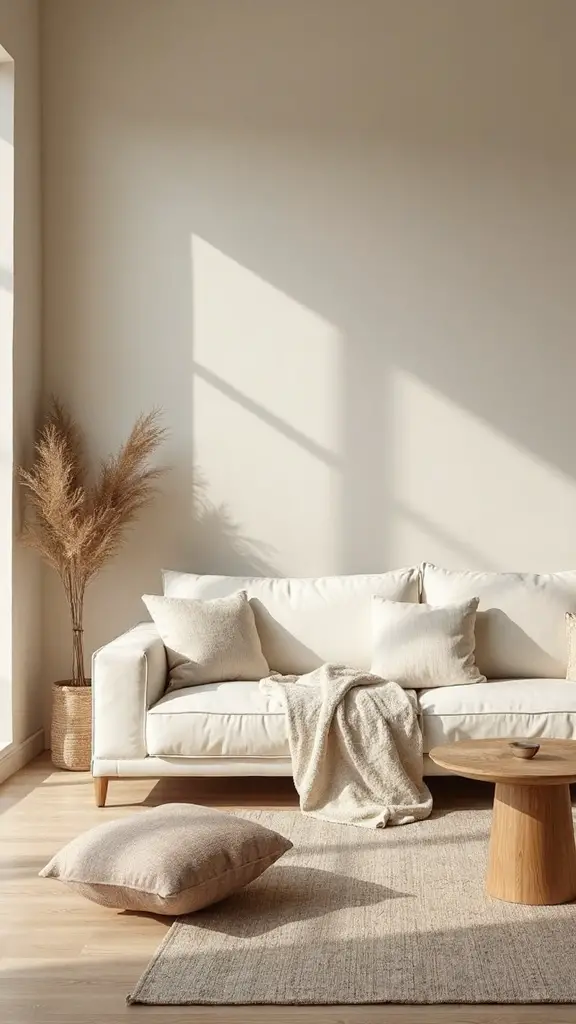 serene minimalist textured tranquil
