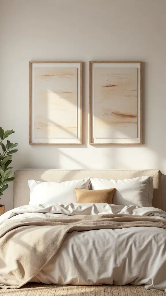 serene neutral wall decor