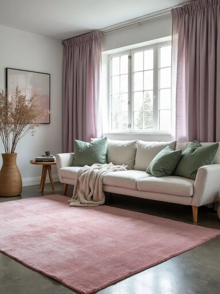 soften hard surfaces with pastels
