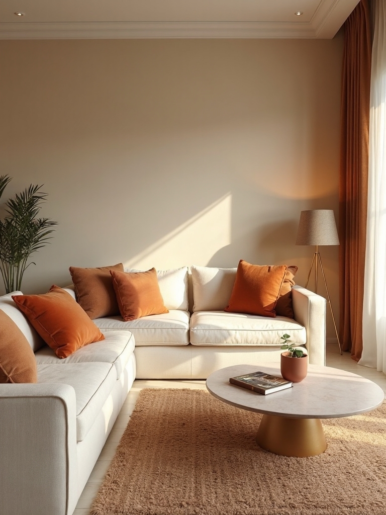 soothing neutral palette with warm touches