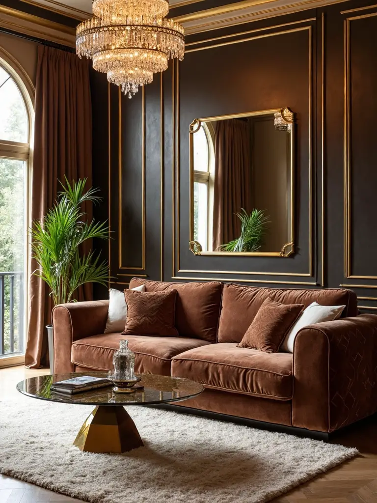 sophisticated art deco luxury transformation