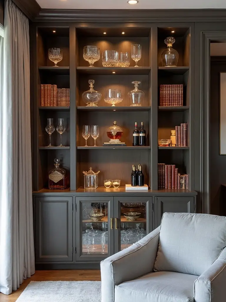 sophisticated book bar sanctuary