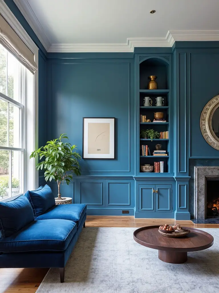 sophisticated cerulean built in living statement